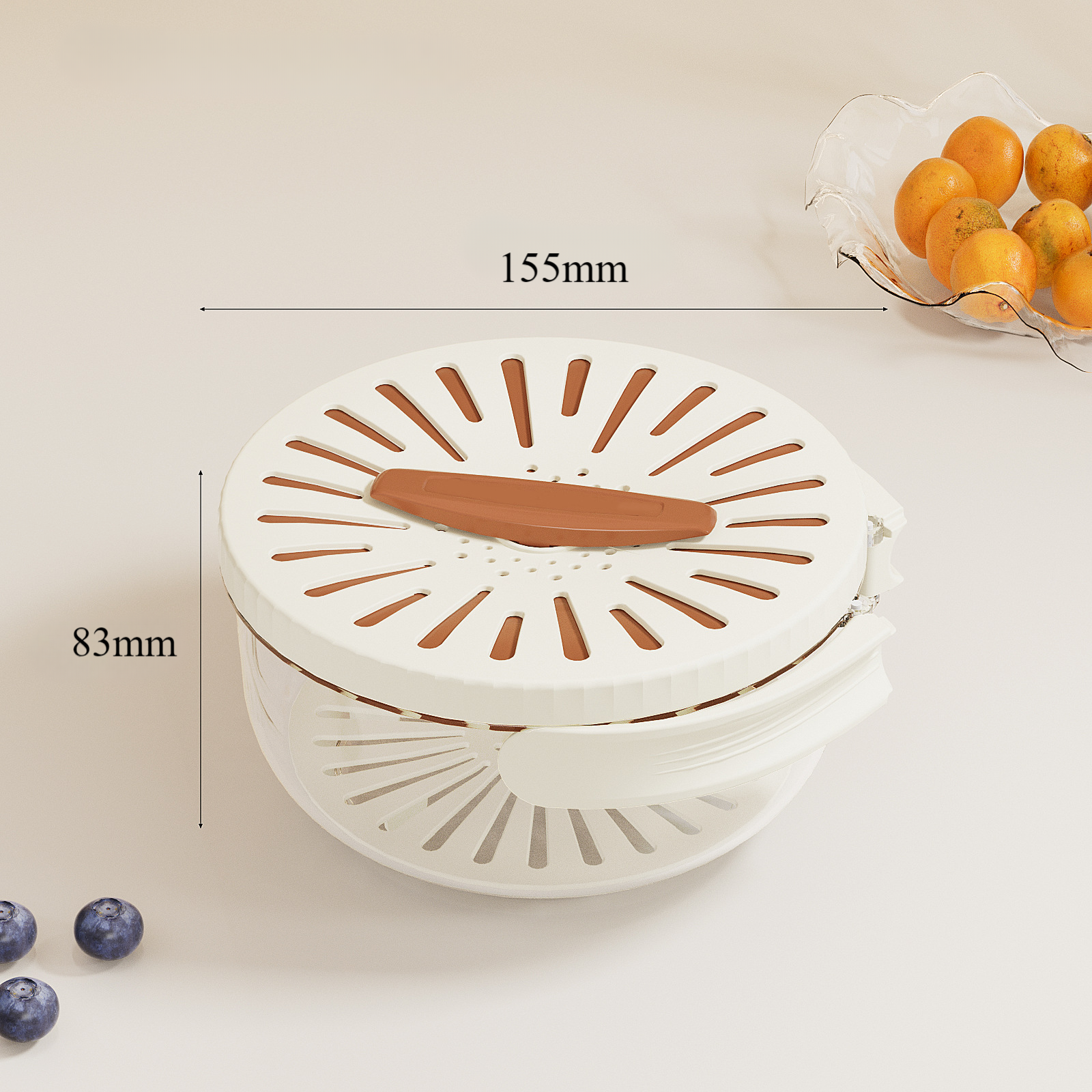 2-in-1 Draining and Preservation Basket: Simplify Washing & Storing