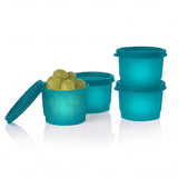 Snack Cups | Stackable Liquid-Tight Containers | 4 Oz / 120 Ml | Set of 4